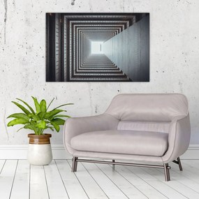 Tablou - Vedere din interiorul clădirii (90x60 cm)