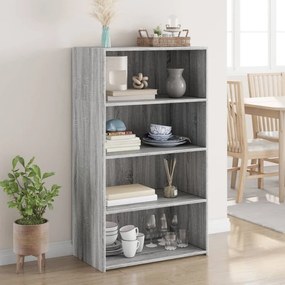 vidaXL Dulap înalt, gri sonoma, 70x41x124 cm, lemn prelucrat