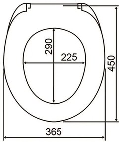 WENKO 23536100-WC capac RELIEF 36,5x45 cm multicolor/argintiu