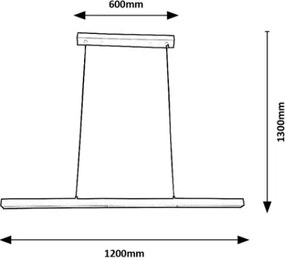 Brilagi - Pendul LED pe cablu AXIS LED/30W/230V 120 cm alb