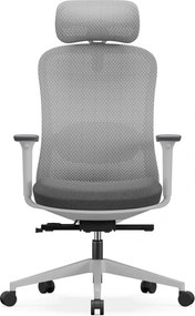 RESIGILAT- SYNO-HG Scaun ergonomic, suport lombar cu Masaj, sezut translatabil, cotiere 3D, tetiera 2D, Mesh/textil, Gri