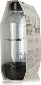 Set de sticle pentru carbonatare SodaStream Jet, 1 l, 2 buc., fără BPA, potrivite pentru mașina de spălat vase, negru