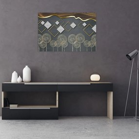 Tablou cu abstracție (90x60 cm)