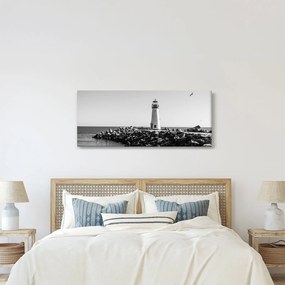 Tablou - Far de pe coastă, Santa Cruz, California (120x50 cm)