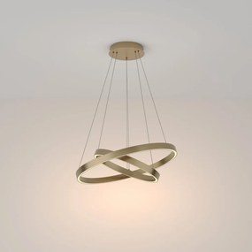Lustra LED suspendata design modern Rim alama 60cm, 3000K