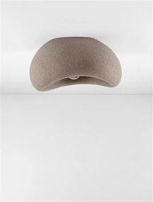 Plafoniera design modern, Stone Brown, AERE, L 40cm