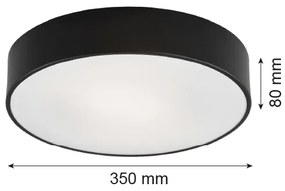 Plafonieră LED Argon 3570 DARLING LED/25W/230V d. 35 cm negru