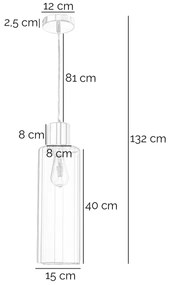 Lustră pe cablu ONLI DODO 1xE27/22W/230V crom lucios