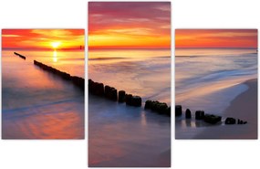 Tablou - Apus de soare, Marea Baltică, Polonia (90x60 cm)