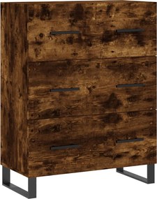 vidaXL Servantă, stejar fumuriu, 69,5x34x90 cm, lemn compozit