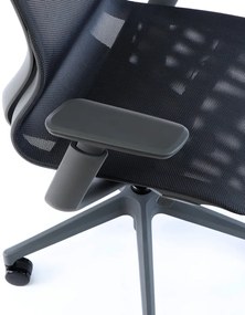 Scaun de birou Lareno, negru/gri