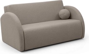 Canapea extensibilă cu 3 locuri și spațiu de depozitare Nubi 140 cm - bouclé bej Quelle 16