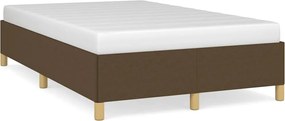 vidaXL Cadru de pat fără saltea țesătură maro 120x190 cm țesătură