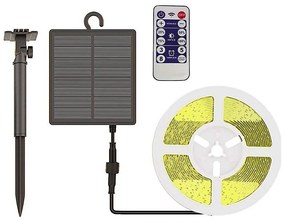 Banda solară LED reglabilă 1,2W 3,7V 3000K IP67, 5m