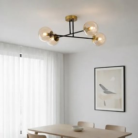 Brilagi - Plafonieră aplicată MALIVA 4xE14/15W/230V, aurie