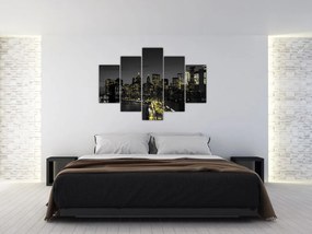 Tablou cu metropolă nocturnă (150x105 cm)