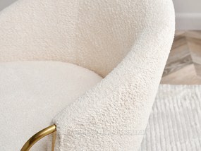 Fotoliu Carma F (crem + auriu). 1109982