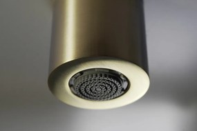 🚿 Coloana de duș SILIA HEXA cu baterie de duș, finisaj auriu periat – Cod NHS_R4XM