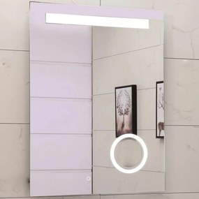 Oglinda cu iluminare si dezaburire Inter Ceramic 60x80 cm dreptunghiulara
