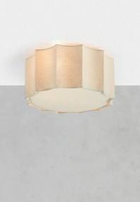 Plafonieră bej din metal cu abajur textil ø 35 cm Olea – Markslöjd