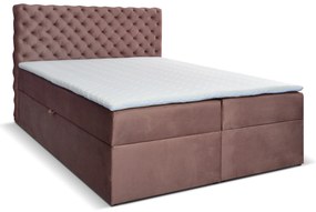 Pat matrimonial Boxspring 180 cm Orimis (maro). 1033251