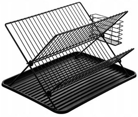 Scurgator vase Tina, metal, negru, 45 x 32 x 25,5 cm