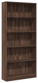 857859 vidaXL Bibliotecă, stejar maro, 80x24x176 cm, lemn prelucrat