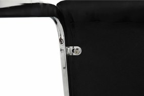 Scaun dining, negru / crom, VATENA