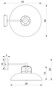 Aplică Brilagi FLAMENGO 1xE27/60W/230V albastru