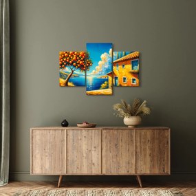 Tablou - Casă cu portocale II. (90x60 cm)