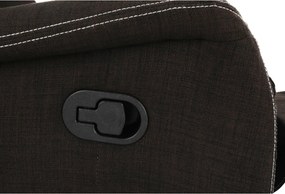 Fotoliu pentru relaxare, material textil ciocolatiu, KOMFY