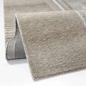 Covor grej țesut manual din lână 160x230 cm Lira – Flair Rugs