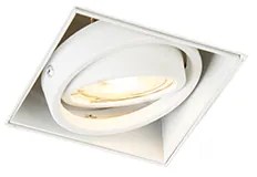 Spot integrat alb GU10 inclinabil și rotativ fără rama - Oneon