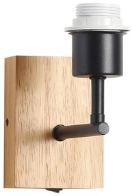 Lampă de perete Brilagi NUBILA WOOD 1xE27/25W/230V stejar/negru