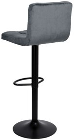 JAKS SCAUN DE BAR ARAKO BLACK VELOUR GRAFIT