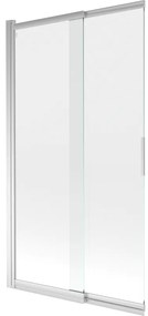 Mexen Fox paravan de cadă de duș cu 2 panouri glisante 100 x 150 cm, transparent, crom - 891-100-002-01-00