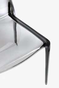 Scaun de grădină gri din plastic Adele – Bizzotto