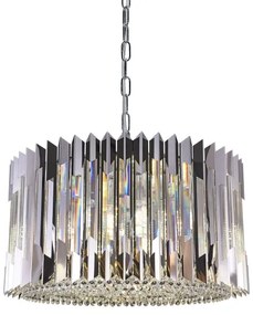 Lustră pe lanț RITZ 12xE14/40W/230V d. 54 cm crom lucios