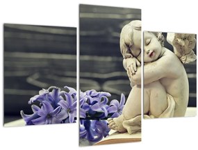 Tablou - Înger cu floare (90x60 cm)