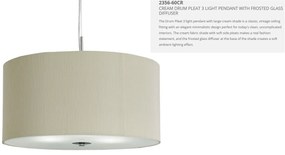 Lustra eleganta design clasic Drum Pleat crem 2356-60CR SRT