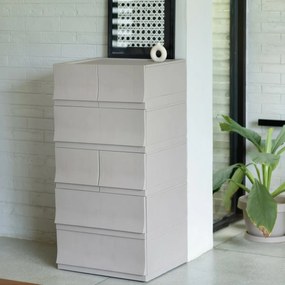 Cutie de depozitare modulară Wave Junior Wood fără roți 43,4 x 27,2 x 22 cm, Îngust - 1 sertar