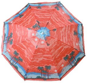 Umbrela de soare PALM BEACH 180 cm, rosu