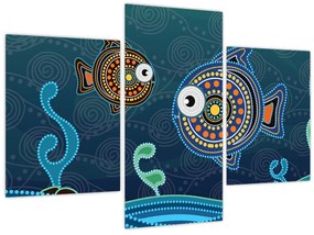 Tablou - Peștișorii desenați (90x60 cm)