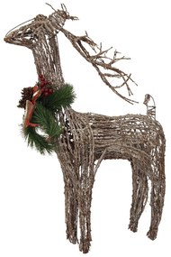 Statueta Ren din nuiele, 100 cm
