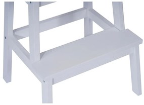 Scaun alb din lemn de cauciuc Corg - Bonami Selection