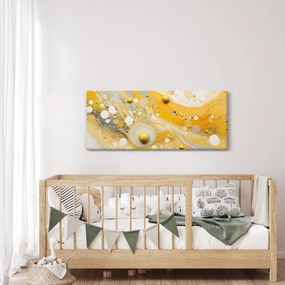 Tablou - fundal abstract cu decor de aur (120x50 cm)