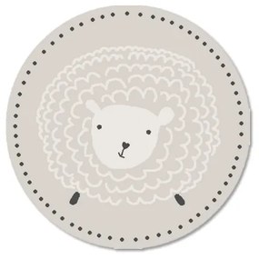 Covor rotund Sheep grey Selectează mărime: 100 X 100