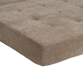 Fotoliu bej extensibil cu tapițerie din chenille – Ixia