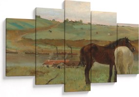 Tablou - Edgar Degas, Horses in a Meadow, reproducere (150x105 cm)