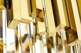 Lustra suspendata, Cristale de Sticla, Glamour Gold 80